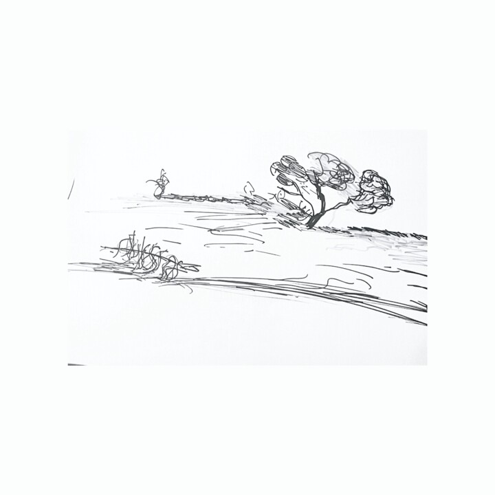 Landscape drawings 图画, 9.8x15 in