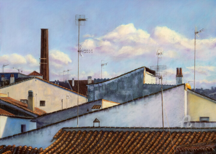 Chinchón 绘画, 19.7x27.6 in