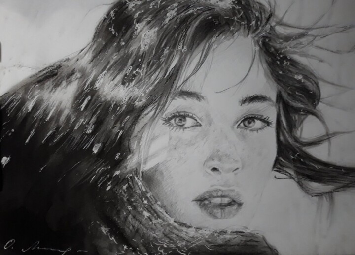 Снег 图画, 8.3x11.7 in