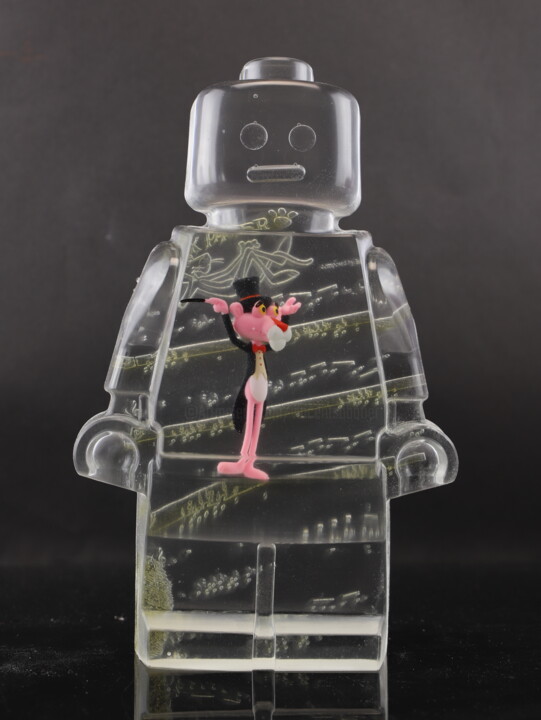 roboclusion Thème Panthère Rose Rzeźba, 9,8x6,3 in