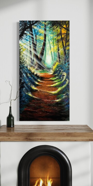 Forest in Sound 绘画, 39.4x19.7 in