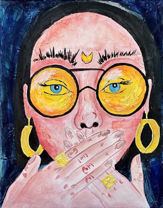 Painting titled "Pure Speech" by Nika Artique, Original Artwork, Acrylic