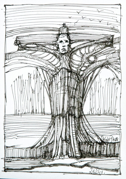 Rysunek 010 图画, 6.7x4.7 in