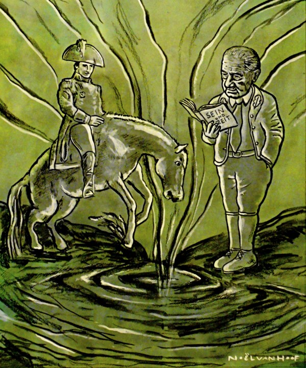 Peinture intitulée "The Ordinary Interp…" par Noël Van Hoof, Œuvre d'art originale, Aquarelle