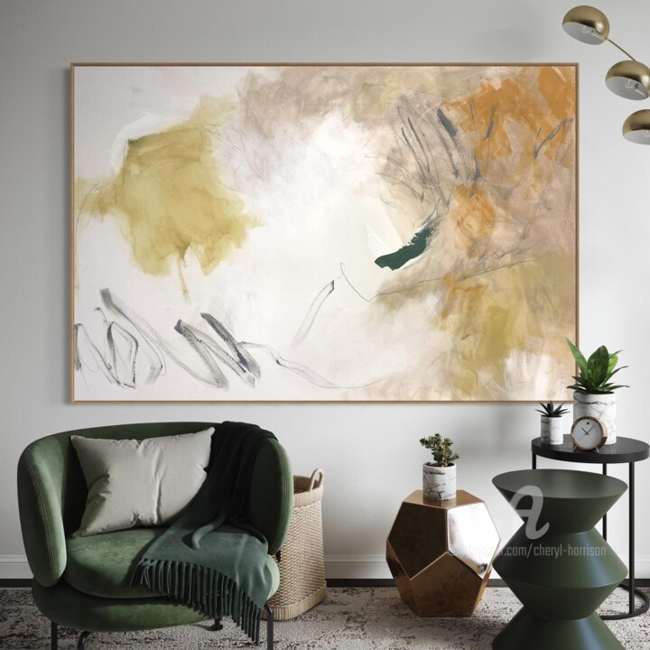 In The Wake Of Wings 绘画, 39.4x59.1 in