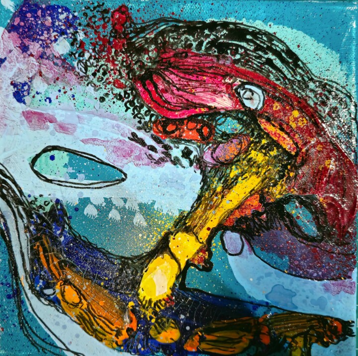 绘画,  7.9x7.9 in 
