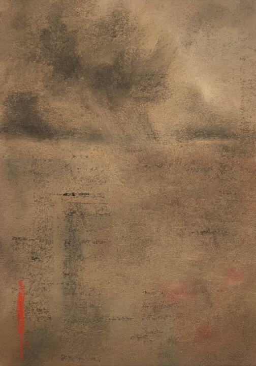 Rain over poppies fields Disegno, 8,3x5,9 in