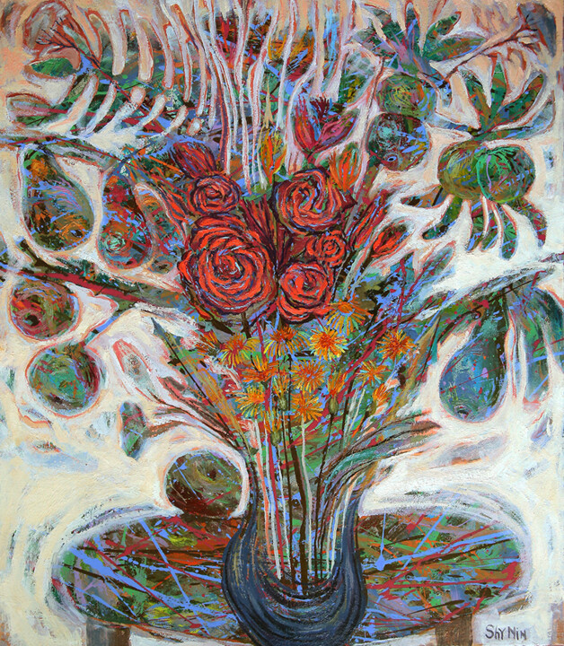 Фруктовый микс 絵画, 33.5x29.5 in