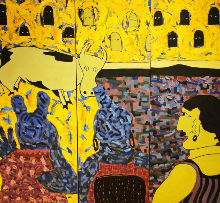 绘画,  33.1x48 in 