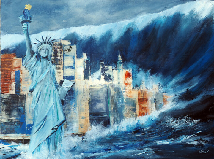 Sturm oder Klimawandel? 绘画, 23.6x31.5 in