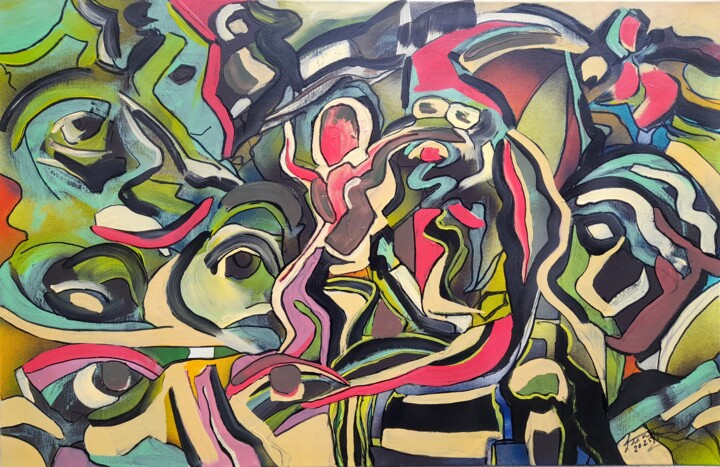 FARFADETS 绘画, 25.6x39.4 in
