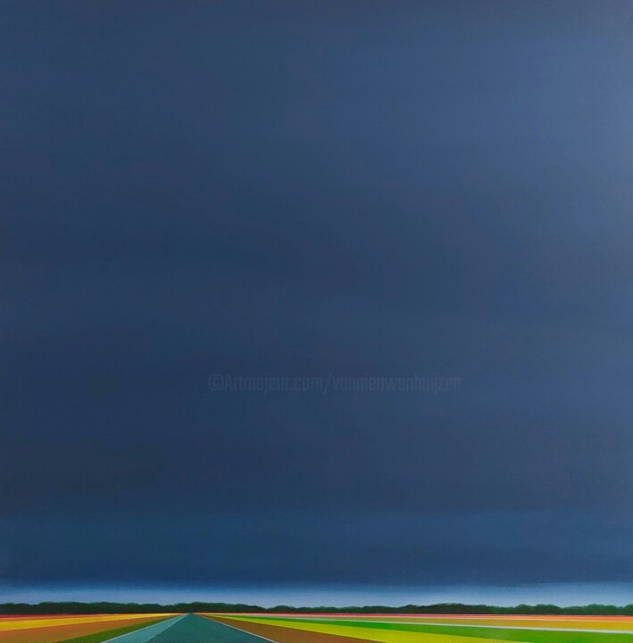 The last light before darkness (010) Painting, 39.4x39.4 in