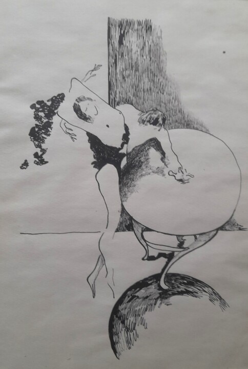 Love dancing 绘画, 11.4x7.9 in