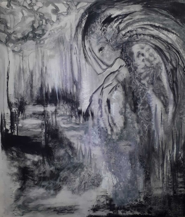 "The awakening" Pittura, 31,5x27,6 in