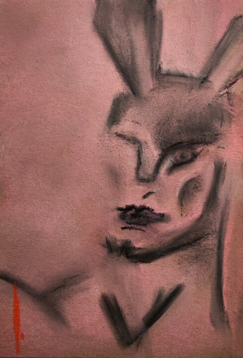 Mr Black Rabbit 图画, 8.3x5.9 in