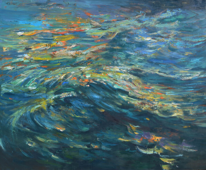 "Wave" 绘画, 40x50 in