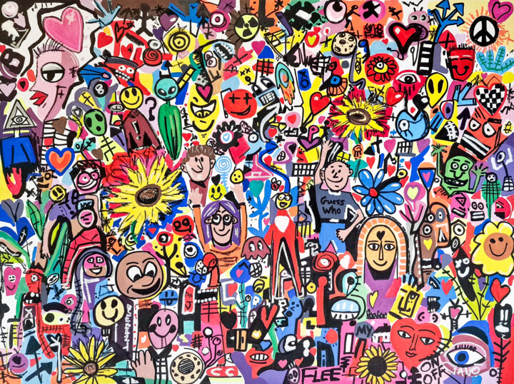 Blooming Marvelous Schilderij, 44x59 in