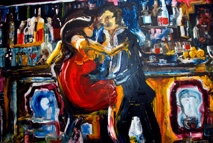 Peinture intitulée "Obvious Intent" par James Lavott, Œuvre d'art originale, Huile