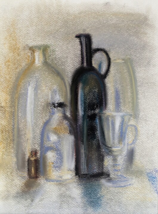 It's Glassy and Transparent pastel artwork 图画, 11.8x7.9 in