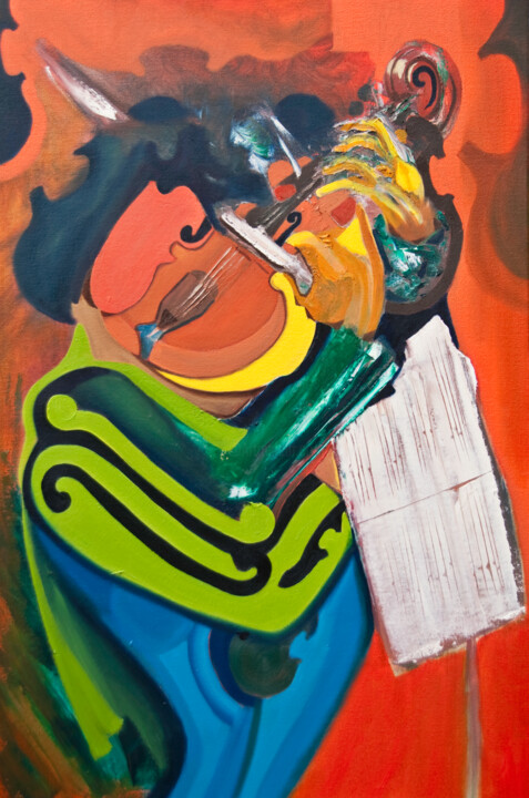 The Violinist Tablo, 35,4x23,6 in