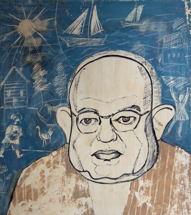 Children's writer Herzel Novogrudsky 绘画