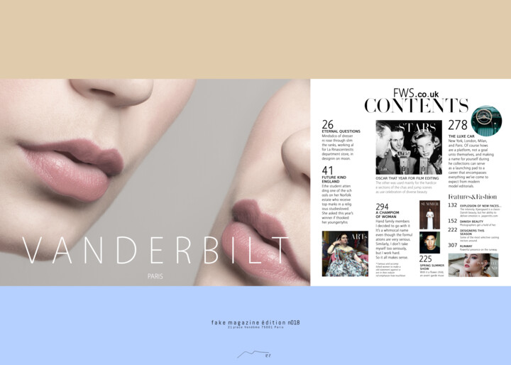 Fake Magazine Serie N18W 数字艺术