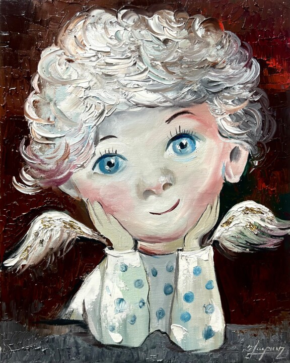 Blue-Eyed Innocence Tablo, 19,7x15,8 in