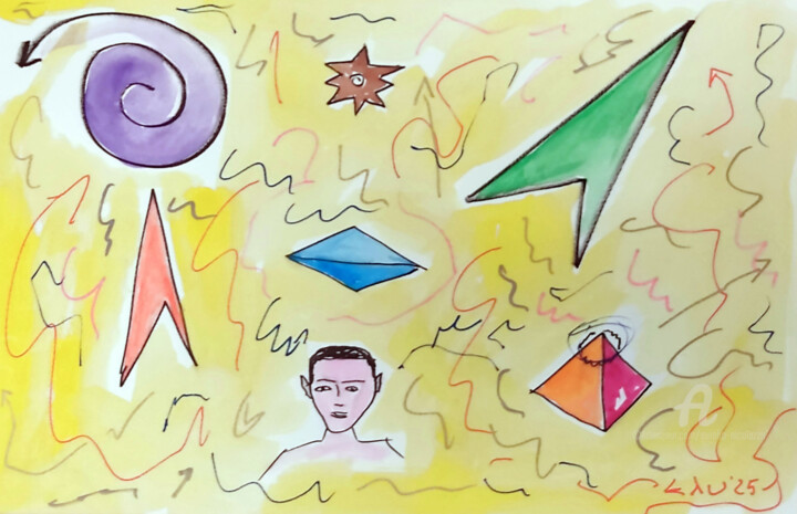 In the fly 绘画, 12x17.9 in