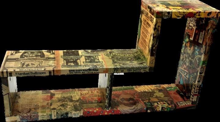 "meuble en L" başlıklı Kolaj Frédéric Agostini tarafından, Orijinal sanat, Kolaj