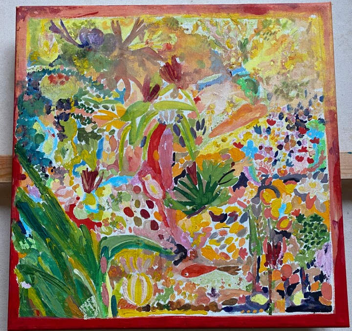 Botanical garden 2017, I'm ashamed to sell this Schilderij, 15,8x15,8 in