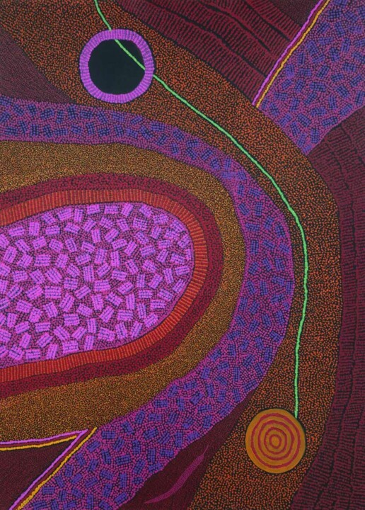 Aboriginal 06 绘画, 34.3x23.6 in