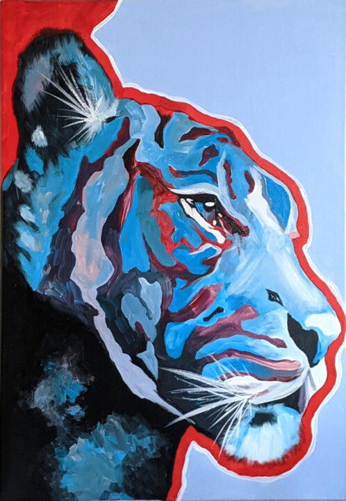 Majesty in Blue 绘画, 27.6x19.7 in