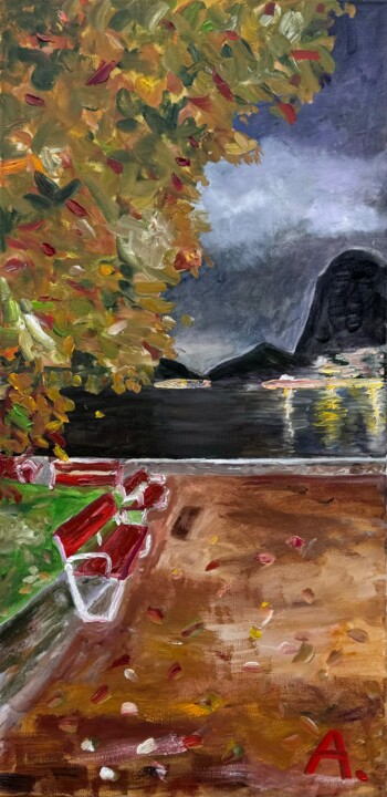 Lugano Night Tablo, 29,5x13,8 in