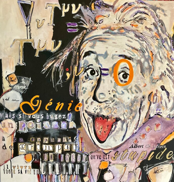 Tout le monde est un génie Peinture, 31,5x31,5 in