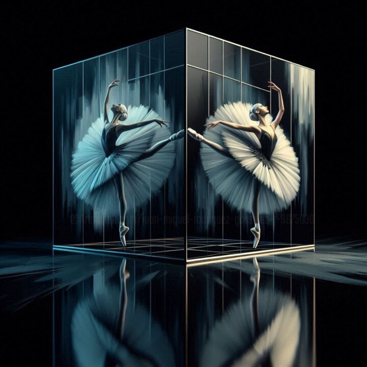Bailarina cubo geométrico 14 数字艺术