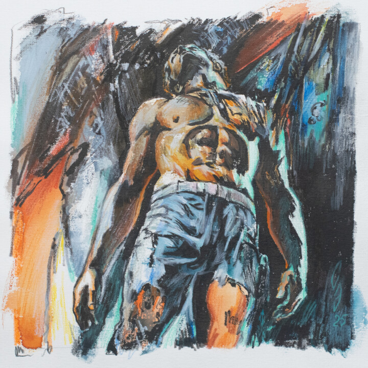 Drawing titled "Strength and resili…" by Sergey Sovkov, Original Artwork, Watercolor