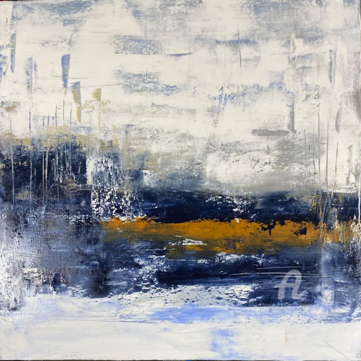 Juste du bonheur 绘画, 31.5x31.5 in