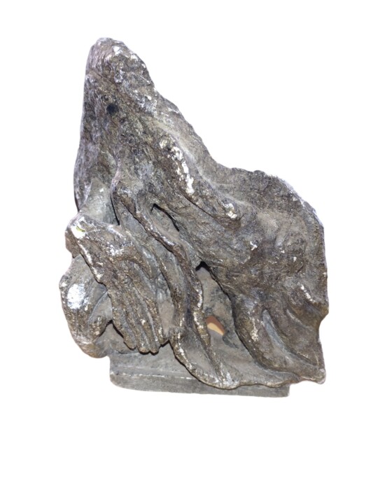 Scultura in gesso unica - la mostruosa figura aliena 雕塑, 6.7x7.1 in