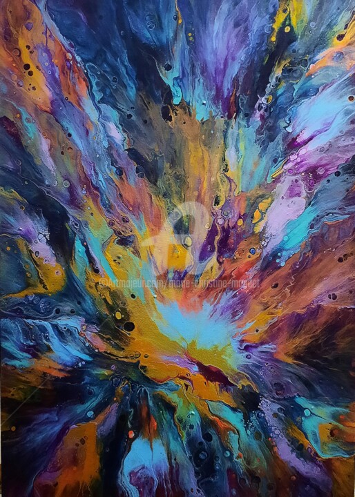 Peinture intitulée "Acrylique 06/2025" par Marie-Christine Maudet, Œuvre d'art originale, Acrylique Monté sur Châssis en bois