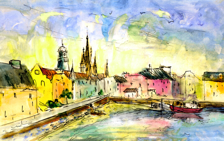 Stornoway 01 绘画, 6.3x10.6 in