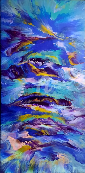 Peinture intitulée "Olympe" par Marie-Christine Maudet, Œuvre d'art originale, Acrylique Monté sur Châssis en bois