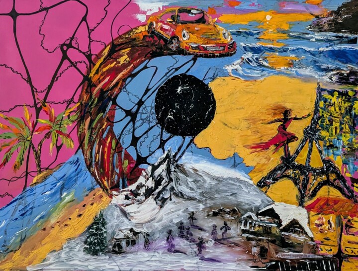 Quanten der Träume in menschlicher Dimension 绘画, 23.6x31.5 in