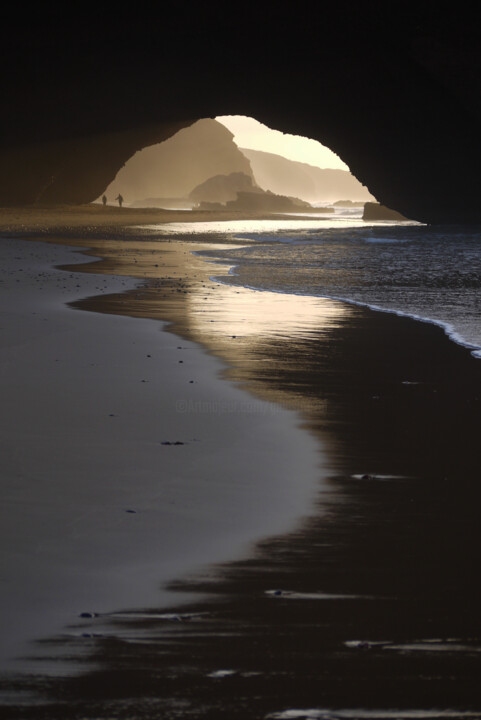 Photography titled "Legzira face" by Gilles Mével, Original Artwork, Non Manipulated Photography