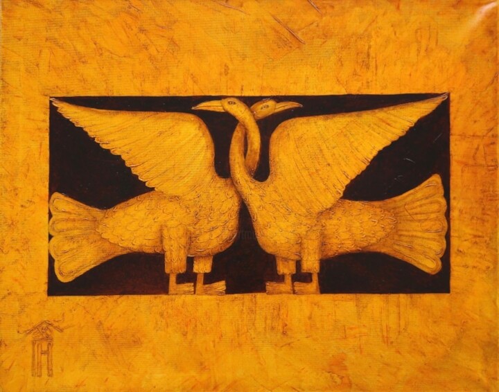 Couple 绘画, 31.5x39.4 in