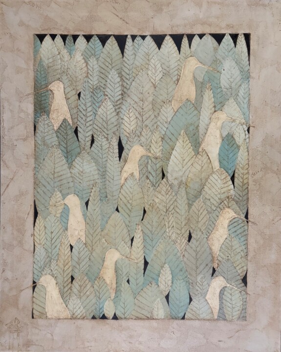 Birds 绘画, 39.4x31.5 in
