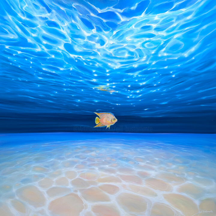 Under Sea Rebel 绘画, 40x40 in