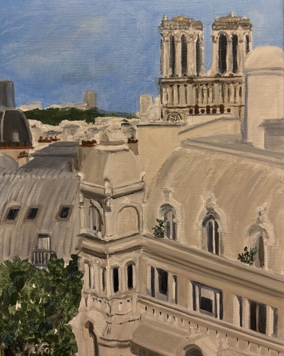 Notre Dame de Paris Картина, 9,5x7,5 in