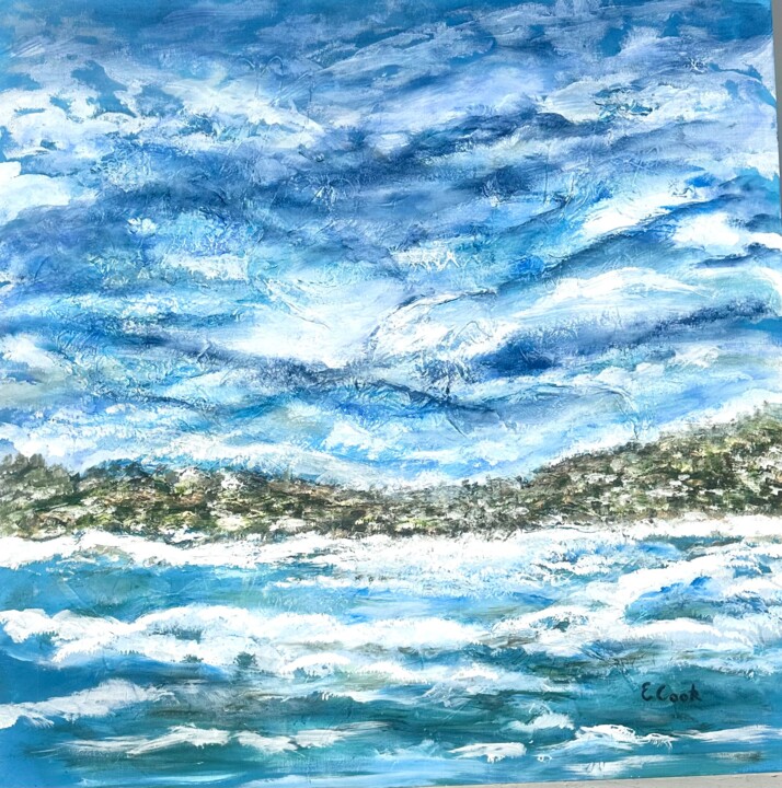 Painting titled "Storms Never Last" by Elisa Cook Benbassat Bassat, Original Artwork, Acrylic