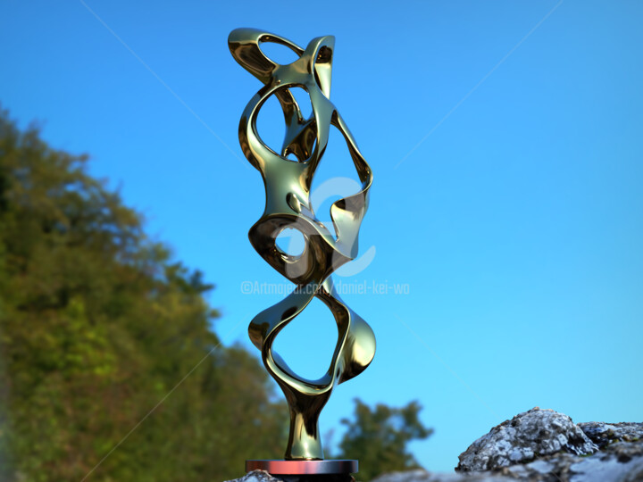 Ebb and Flow#12 Sculpture, 94.5x28.7 in
