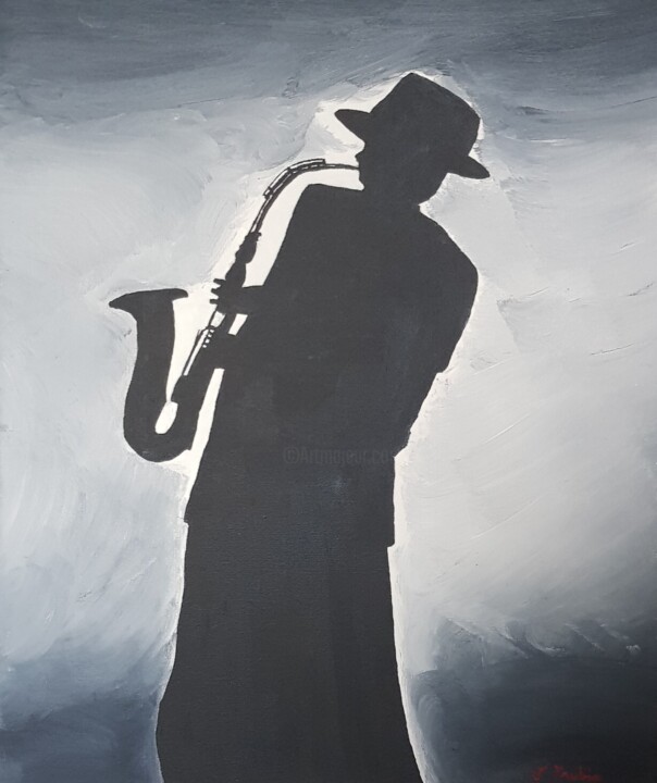 LE MUSICIEN Tablo, 19,7x15,8 in